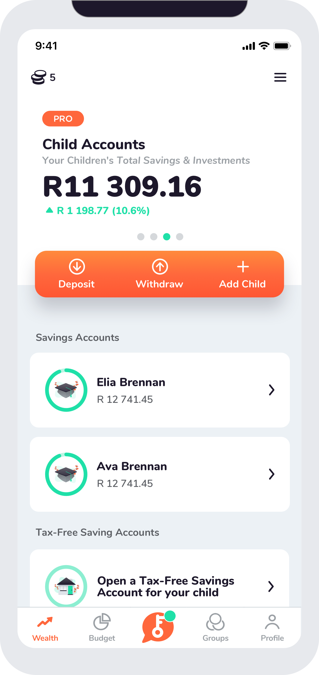 Franc goals dashboard