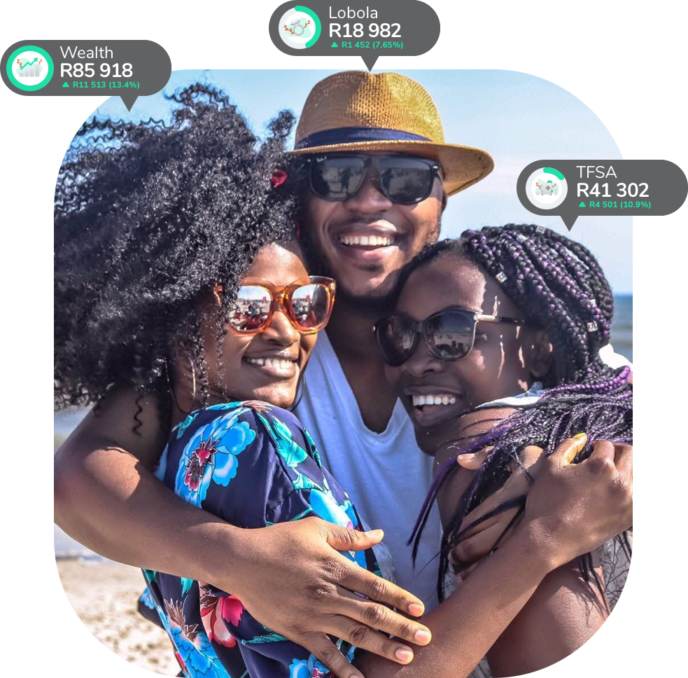 Young people discussing financial goals