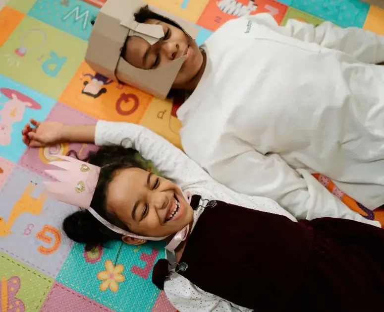 Kids playing happily